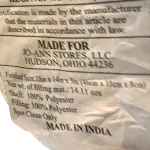 NWOT! Hooked Bee Pillow Honeybee Decor Yellow Black Textured Throw Pillow 16x14 - Picture 10 of 13